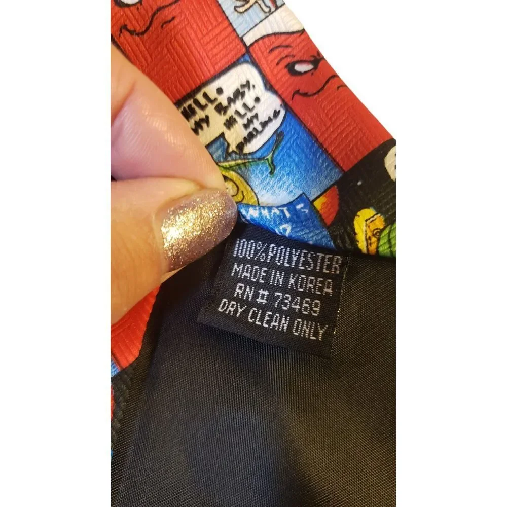 Vintage‎ LOONEY TUNES TOONS WARNER BROS Neck Tie Comic Theme Vintage Colorful